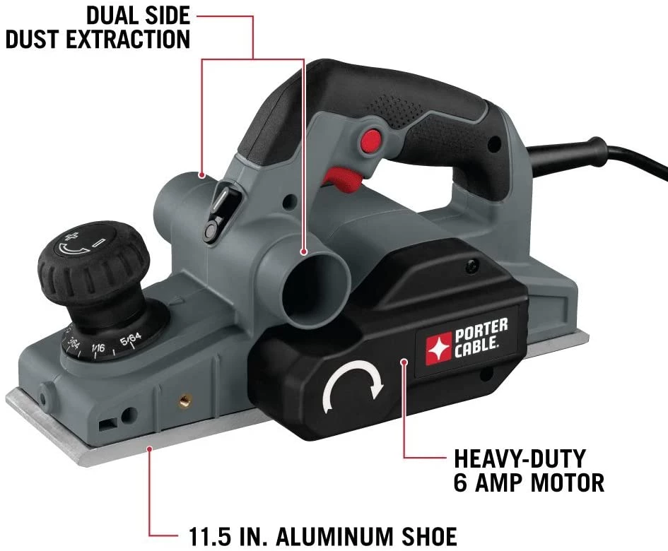 Outlet ๐ Porter-Cable Hand Planer, 6-Amp, 5/64-Inch (PC60THP) ๐ 4 Outlet ๐ Porter-Cable Hand Planer, 6-Amp, 5/64-Inch (PC60THP) ๐ - Image 4