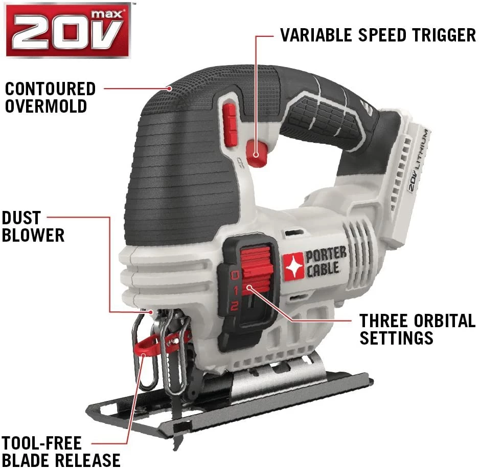 Best deal ❤️ PORTER-CABLE 20V MAX Jig Saw, Tool Only (PCC650B) 🥰 1 Best deal ❤️ PORTER-CABLE 20V MAX Jig Saw, Tool Only (PCC650B) 🥰