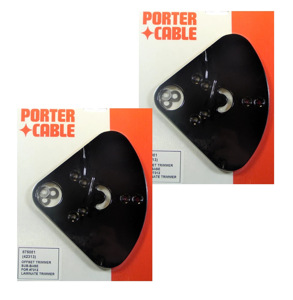 Budget π― Porter-Cable Porter Cable 7310/7311 Trimmer Replacement (2 Pack) Offset Sub Base # 875051-2PK β 1 Budget π― Porter-Cable Porter Cable 7310/7311 Trimmer Replacement (2 Pack) Offset Sub Base # 875051-2PK β
