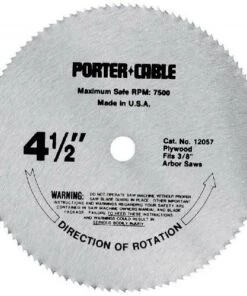 Outlet 🎉 PORTER-CABLE 4-1/2-Inch Circular Saw Blade, Plywood Cutting, 120-Tooth (12057) 🧨