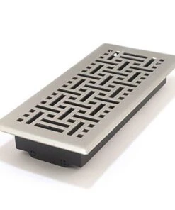 Promo 😉 Porter-Cable accord amfrsnb410 floor register with wicker design, 4-inch x 10-inch(duct opening measurements), satin nickel 🔔