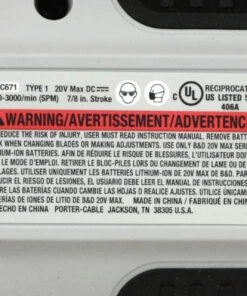 New 🔥 Porter-Cable Porter Cable PCC671 20V Lithium Ion Reciprocating Saw, Tool Only 😀 -Porter-Cable sale PCC671 E 03154.1500996815.1280.1280