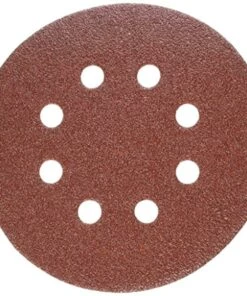 Hot Sale 😀 porter-cable 735800605 5-inch 60 grit eight-hole hook & loop sanding discs (5-pack) ✨