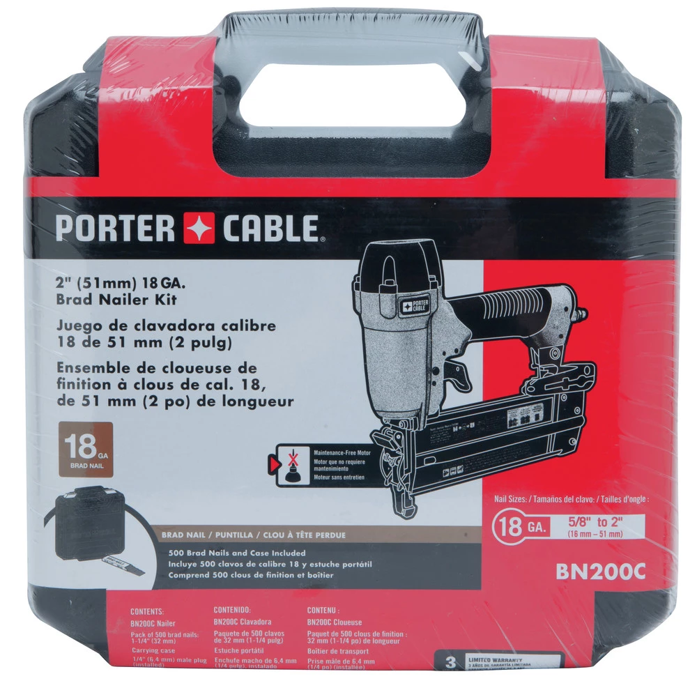 Hot Sale ๐ Porter-Cable BN200C 18 Gauge 2 in. Brad Nailer Kit ๐ 6 Hot Sale ๐ Porter-Cable BN200C 18 Gauge 2 in. Brad Nailer Kit ๐ - Image 6